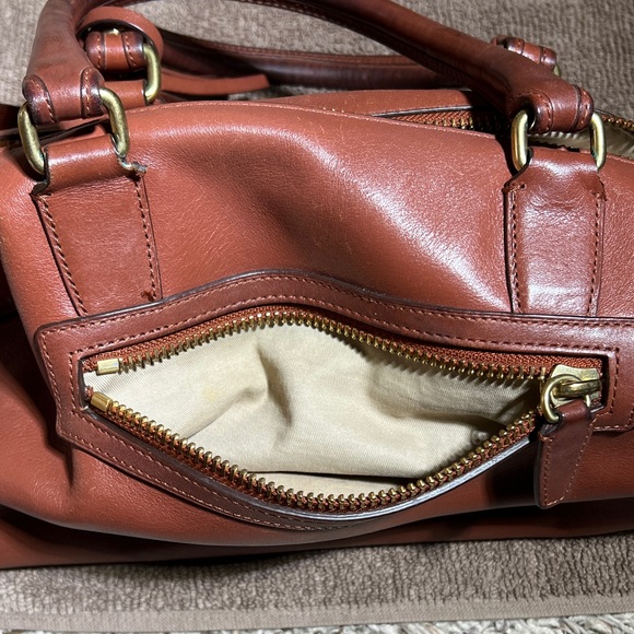 Coach Molly East West Leather Satchel - Picture 11 of 14